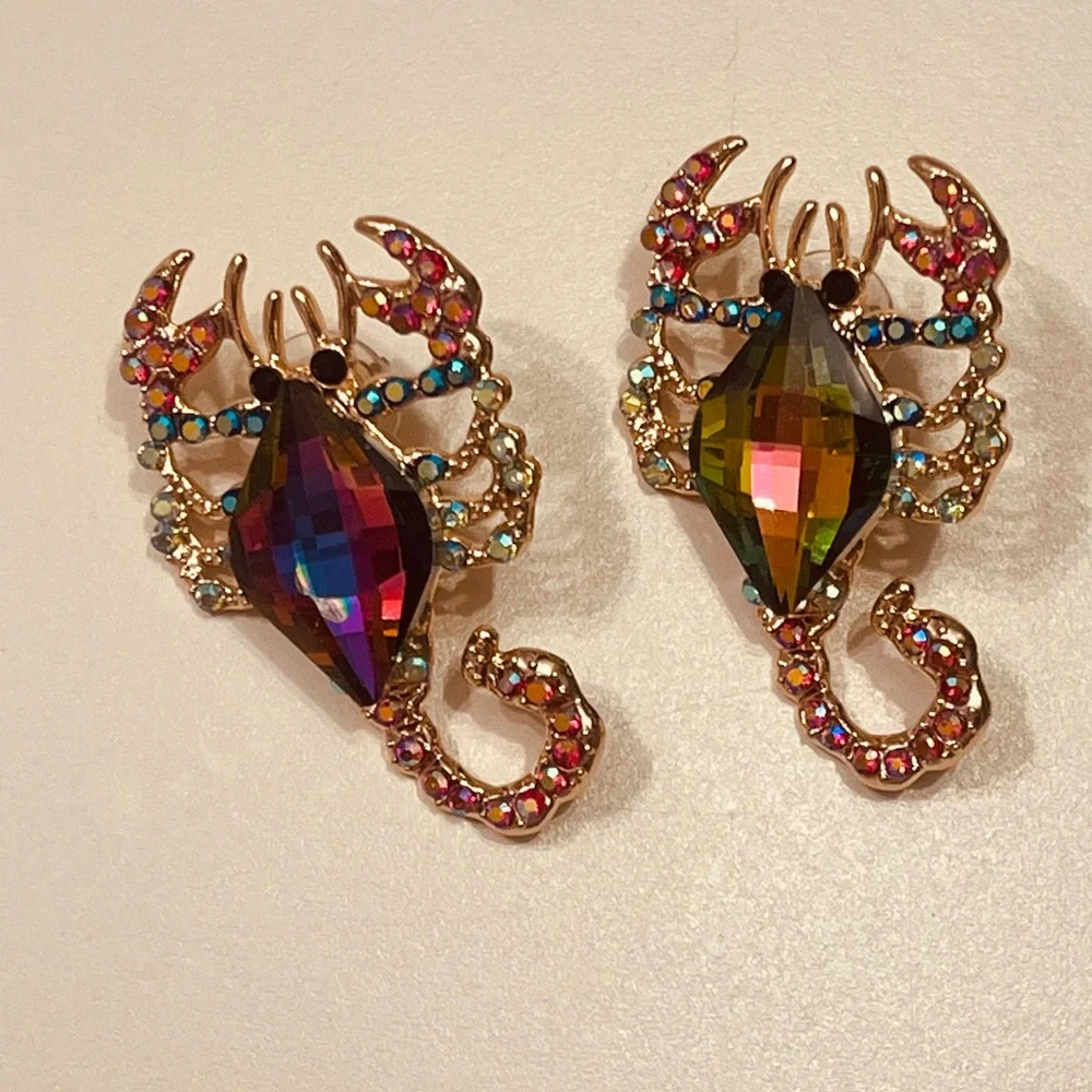 Scorpion earrings for women colorful - Picture 1 of 5